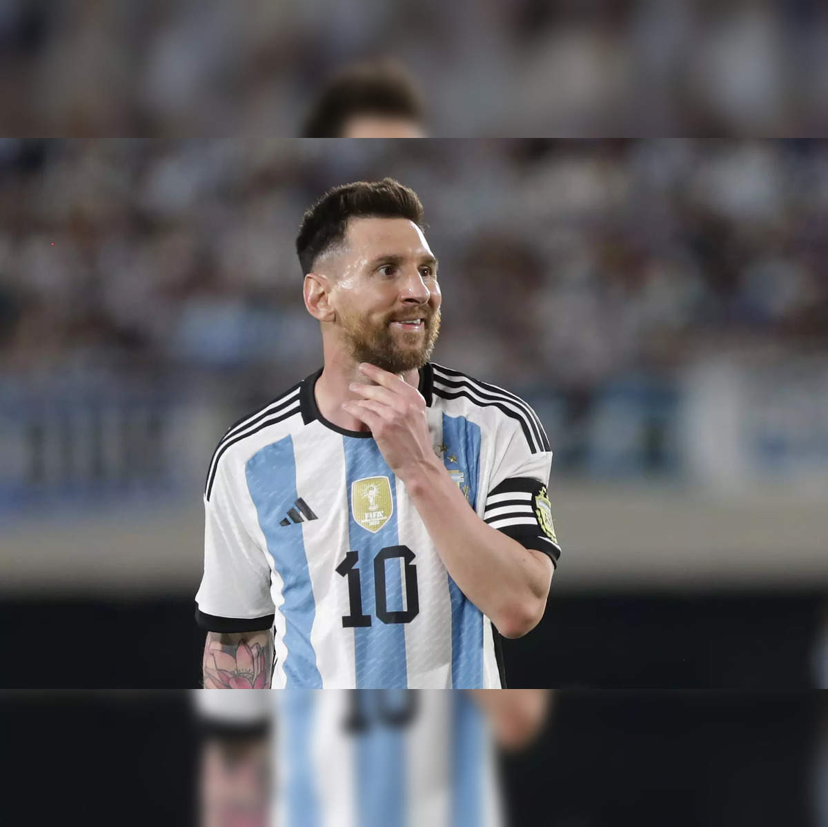 Lionel Messi and Argentina vs Chile in Copa America 2024 at