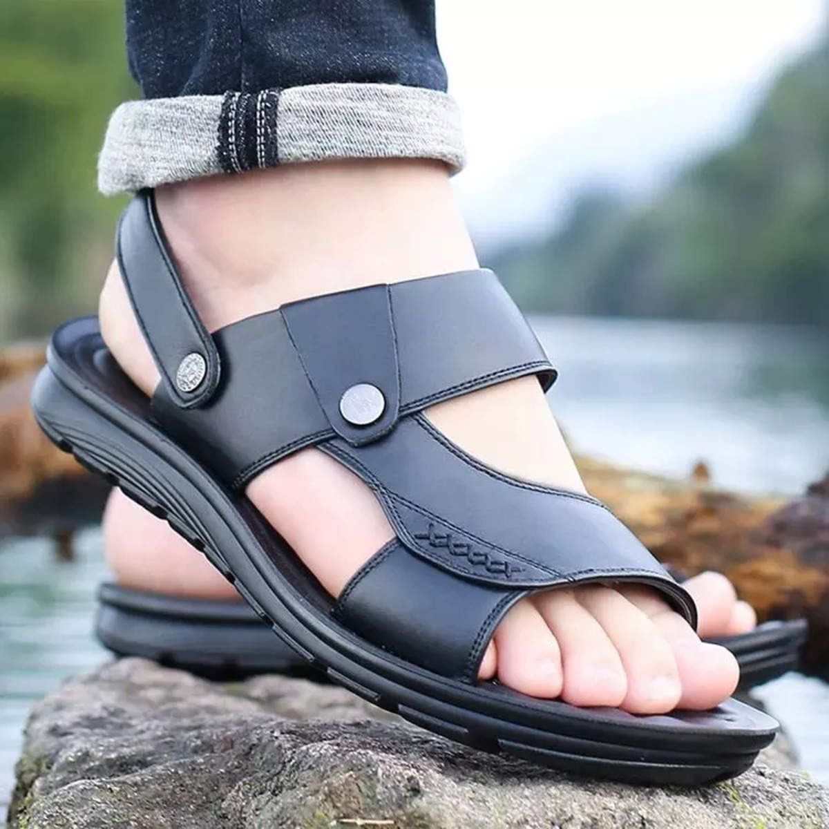 Buy Mochi Men Tan Casual Sandals Online | SKU: 18-145-23-43 – Mochi Shoes-sgquangbinhtourist.com.vn