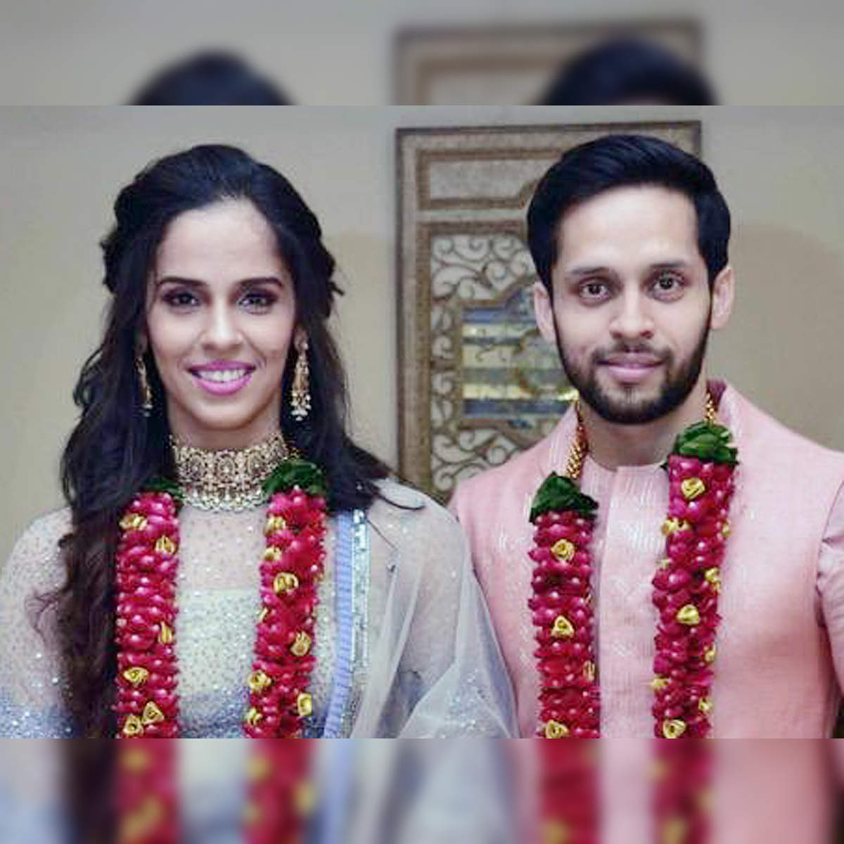Saina Nehwal at her wedding wore a rich indigo velvet designer lehenga,  intricately… | Indian wedding couple, Couple wedding dress, Indian wedding  photography poses
