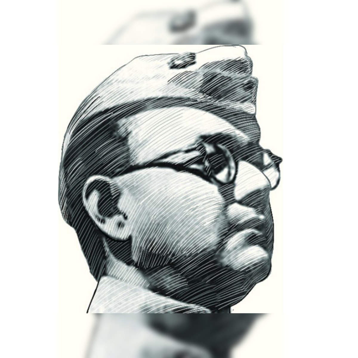 Image of Sketch Of Freedom Fighter Netaji Subhas Chandra Bose Outline  Editable Illustration-WK936455-Picxy