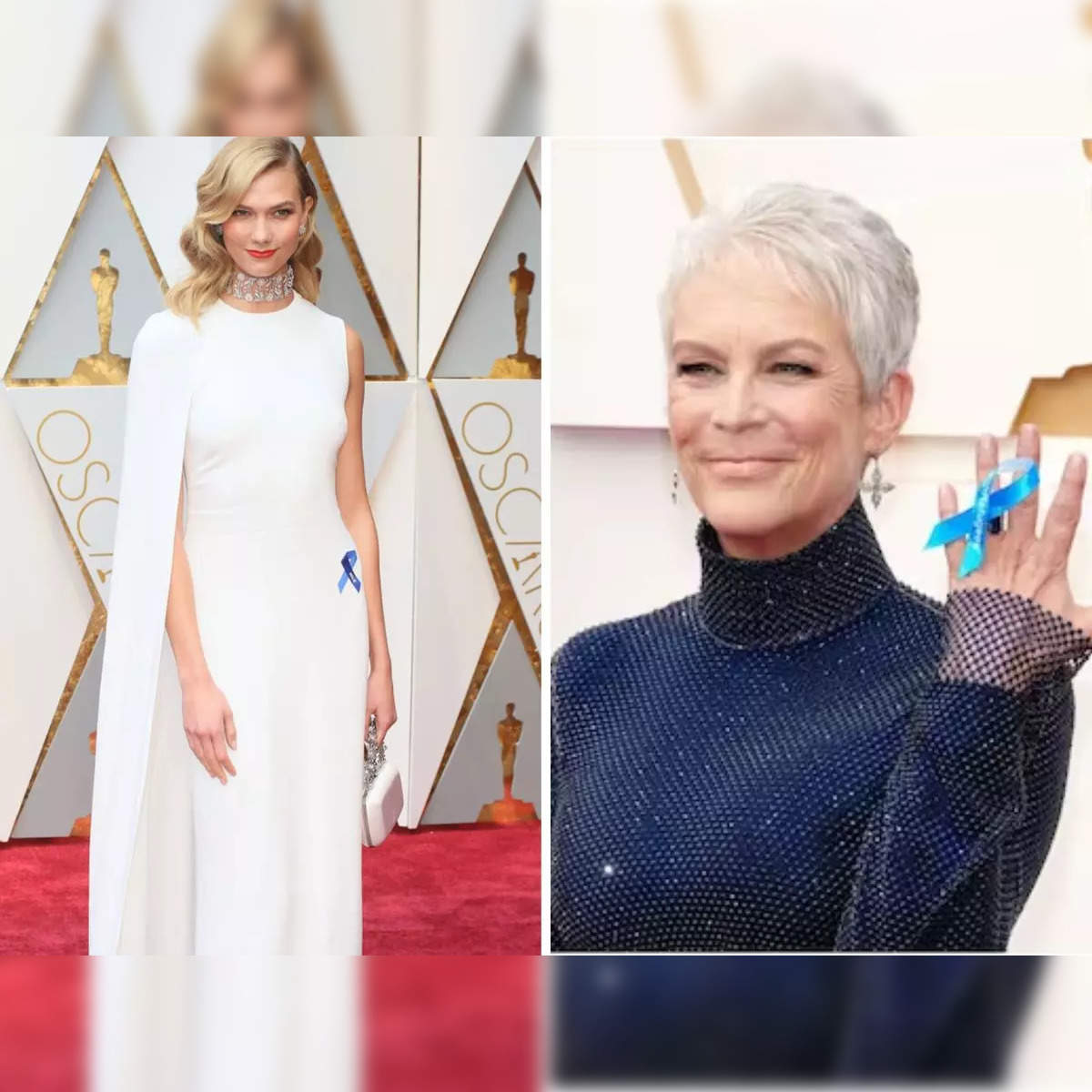 Cate Blanchett wears blue ribbon in solidarity with refugees at the 2023  Oscars