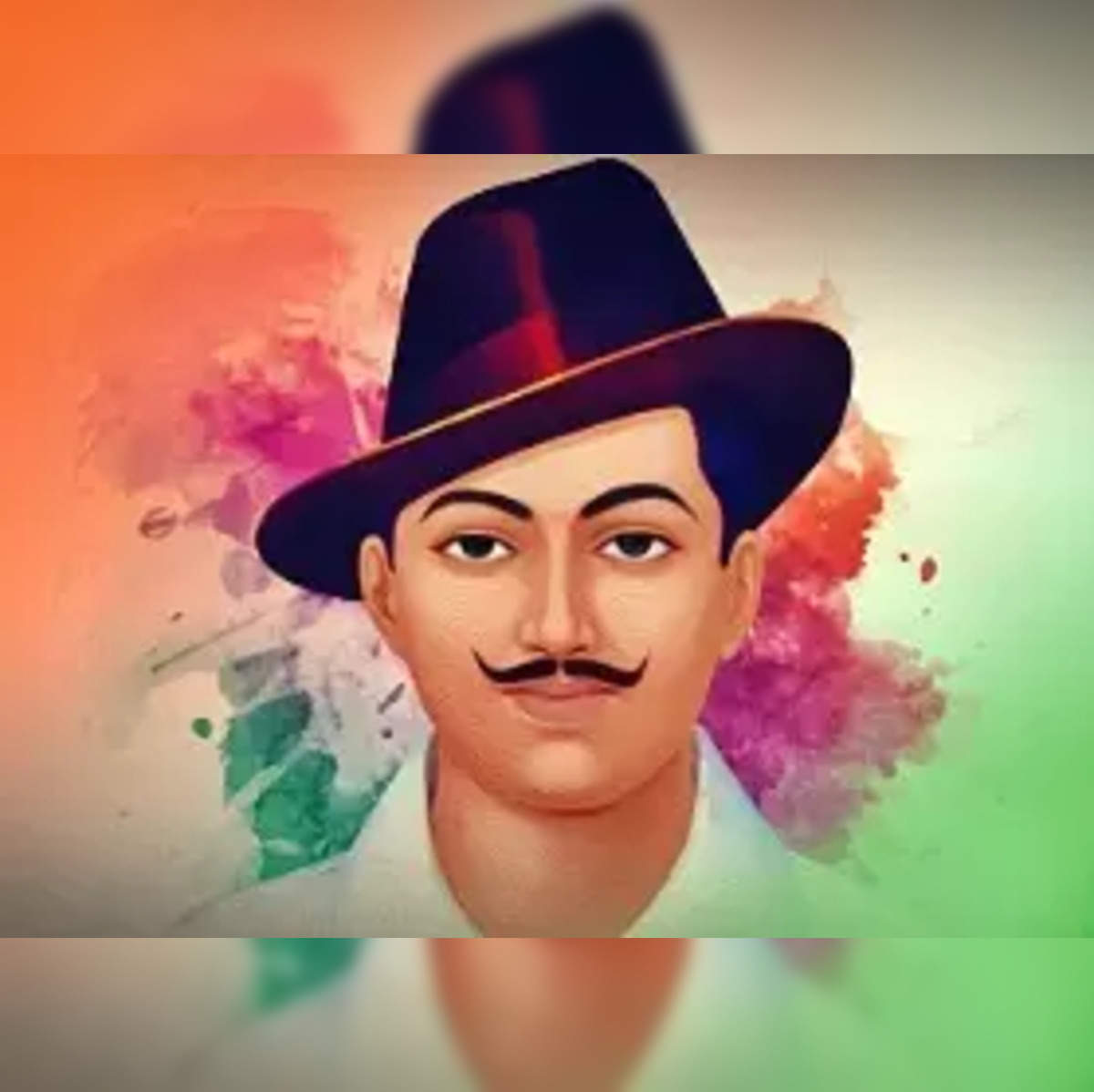 Download Shaheed Bhagat Singh Color Pencil Drawing Wallpaper |  Wallpapers.com