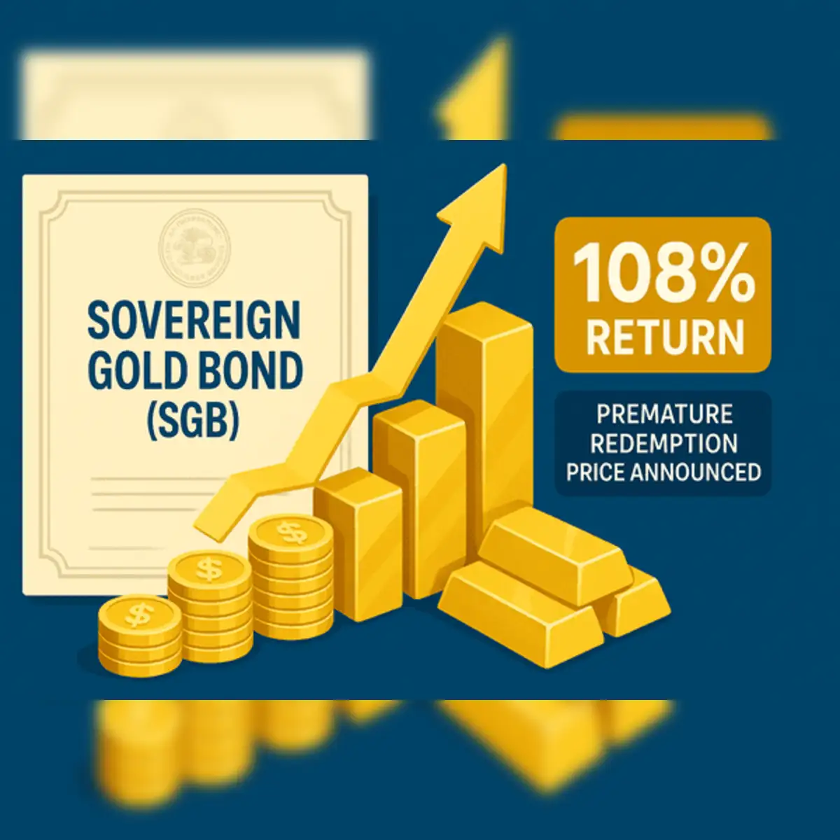 108% return on Sovereign Gold Bonds: RBI announces premature redemption  price of this SGB series - The Economic Times