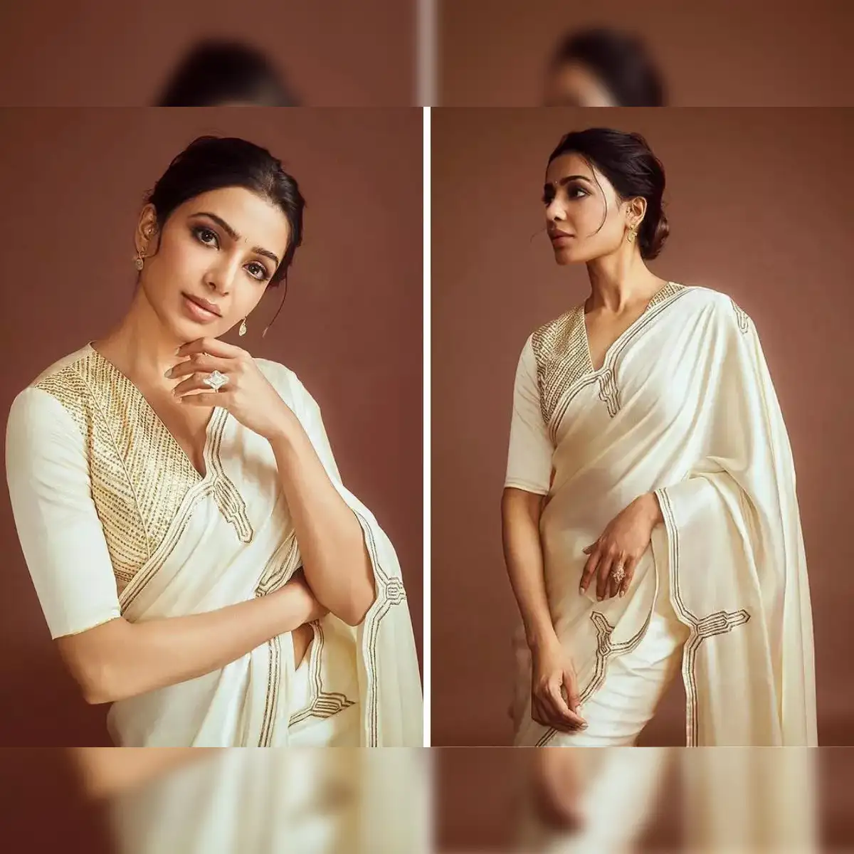 Samantha Ruth Prabhu's regal saree look is right out of a dream. Guess the  price tag - The Economic Times