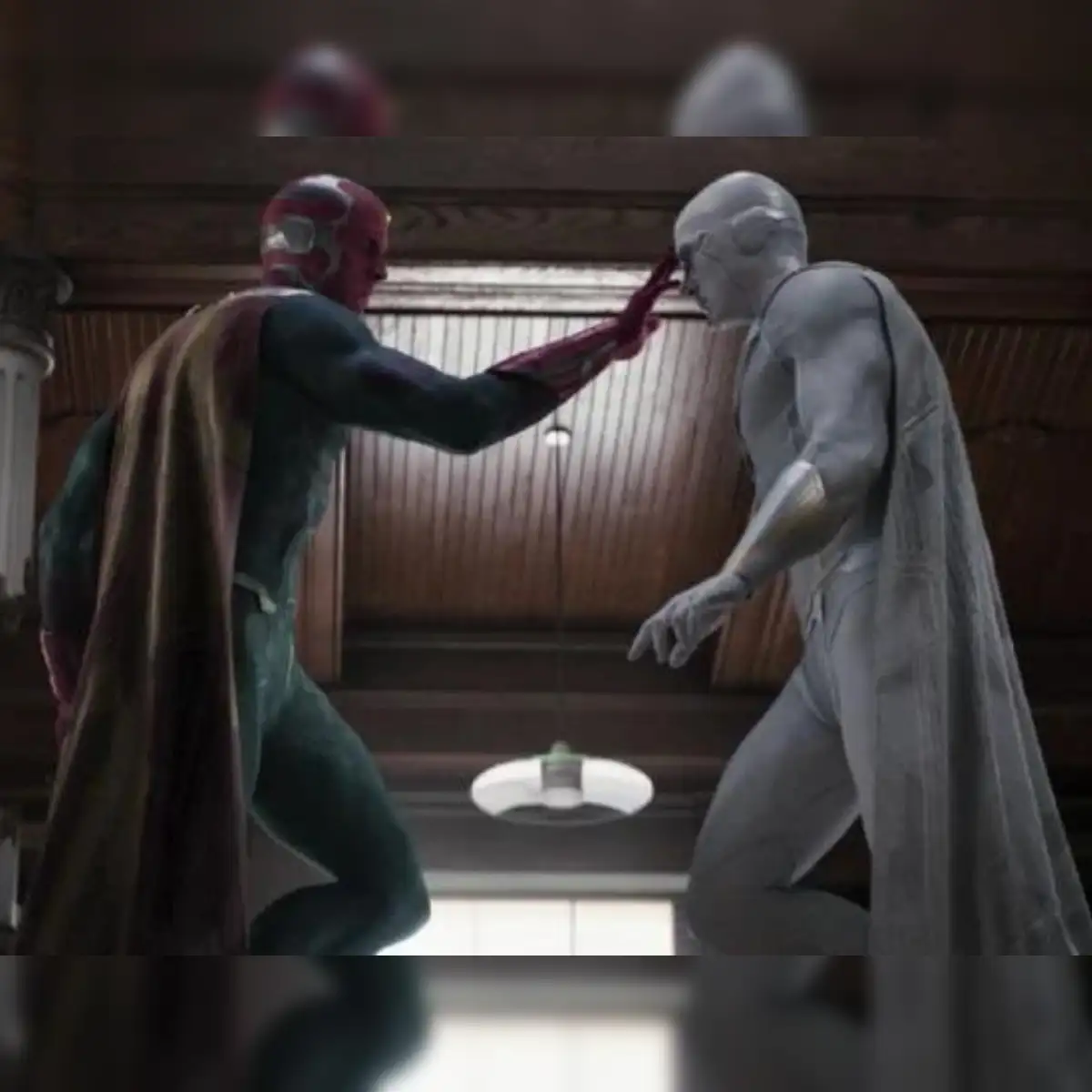 Paul Bettany Vision On Set