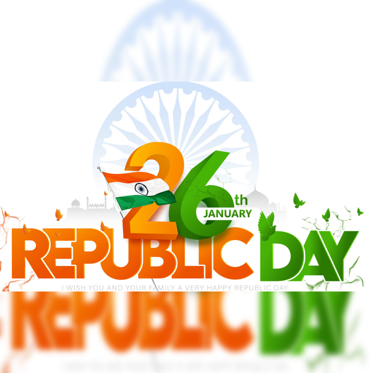 Illustration Of 26th January, Republic Day Sale Text Against On Pastel  Peach Background. 23224778 Vector Art at Vecteezy