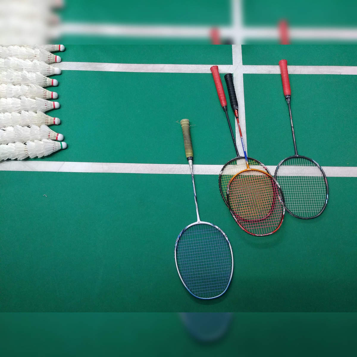 10 Pc Badminton Set Recreational 4 Rackets 4 Shuttlecocks Net Case Outdoors  Game