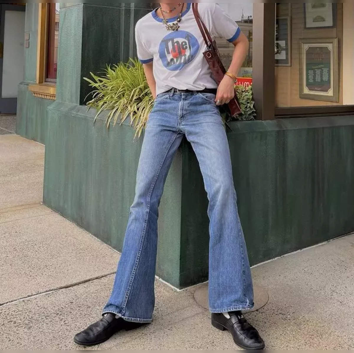 Bell-bottom jeans