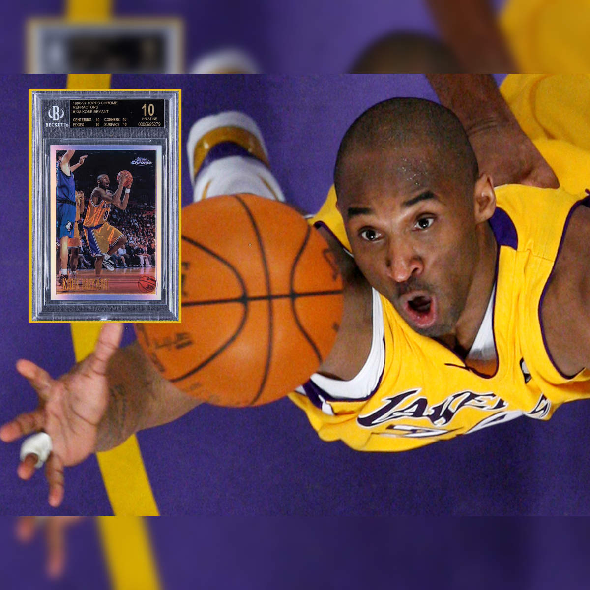 Rare card of Los Angeles Lakers great Kobe Bryant sells for record