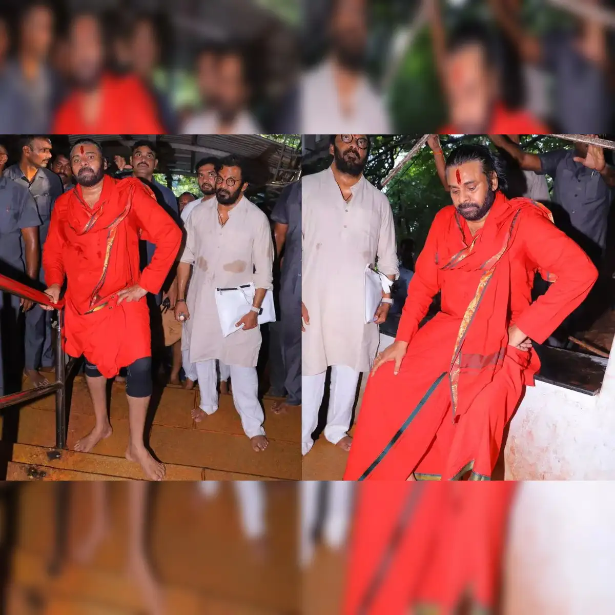 Tirupati Laddu Row: Pawan Kalyan visits Tirumala temple to offer  Prayaschitha Deeksha, daughter Polena Anjana signs declaration of faith -  The Economic Times