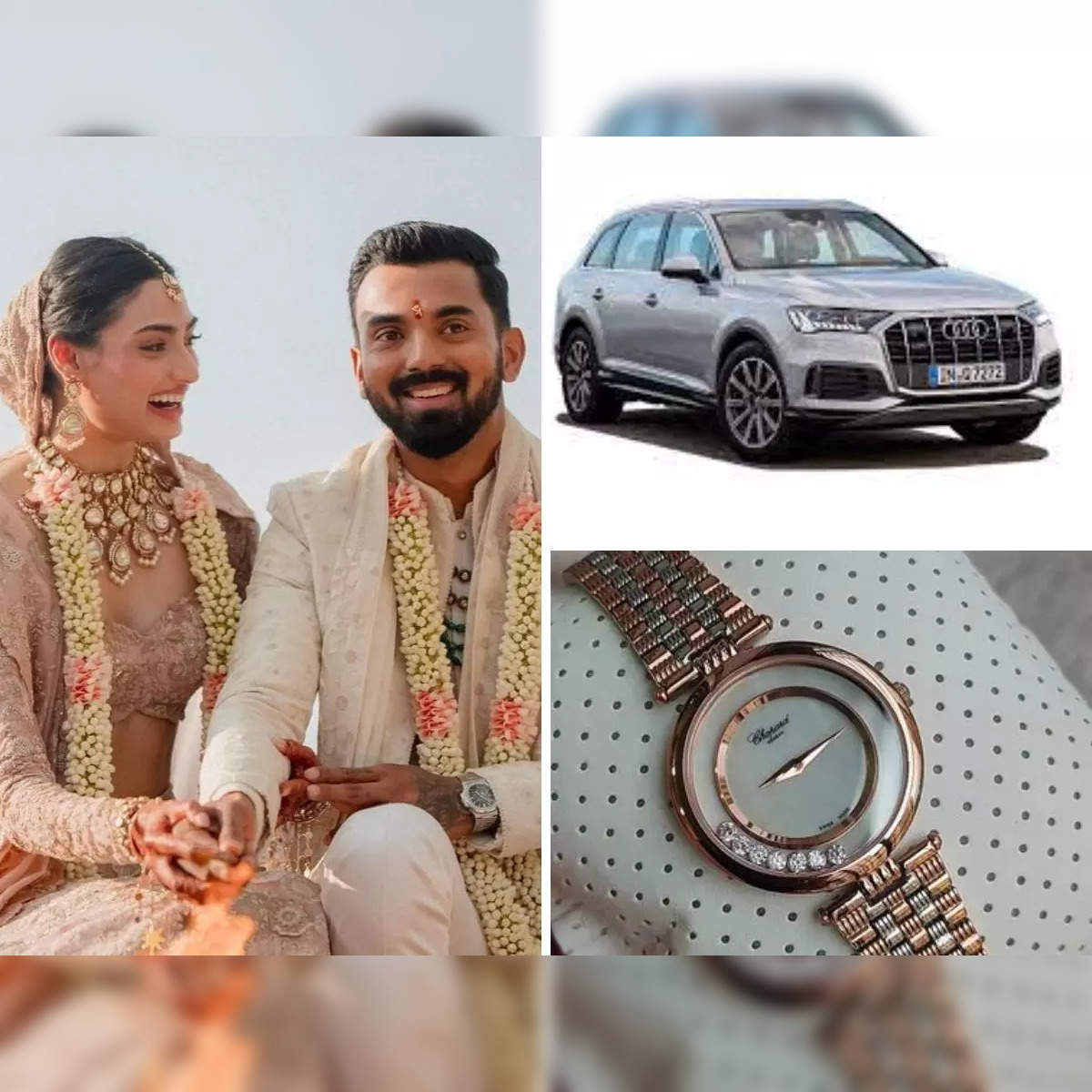 rs 50 cr flat swank cars designer watches kl rahul athiya shettys wedding gifts will make you go green with envy