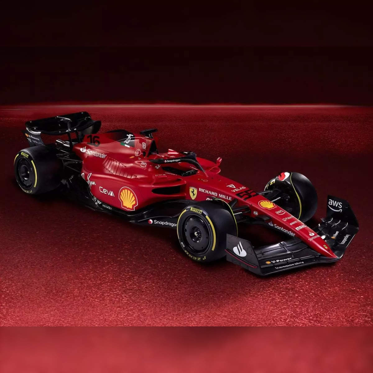 2022 Ferrari F1-75 Formula One race car makes debut