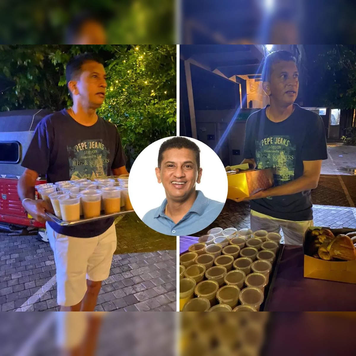 roshan mahanama: Ex-Sri Lankan cricketer Roshan Mahanama serves buns & tea  to those waiting at fuel station amid crisis, urges all to look after each  other - The Economic Times