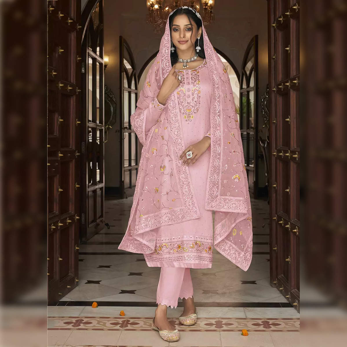 BIBA Women's Cherry Red Cotton Straight Kurta Salwar Suit Set  (SKDCHIKANKA8155_36) : Amazon.in: Fashion