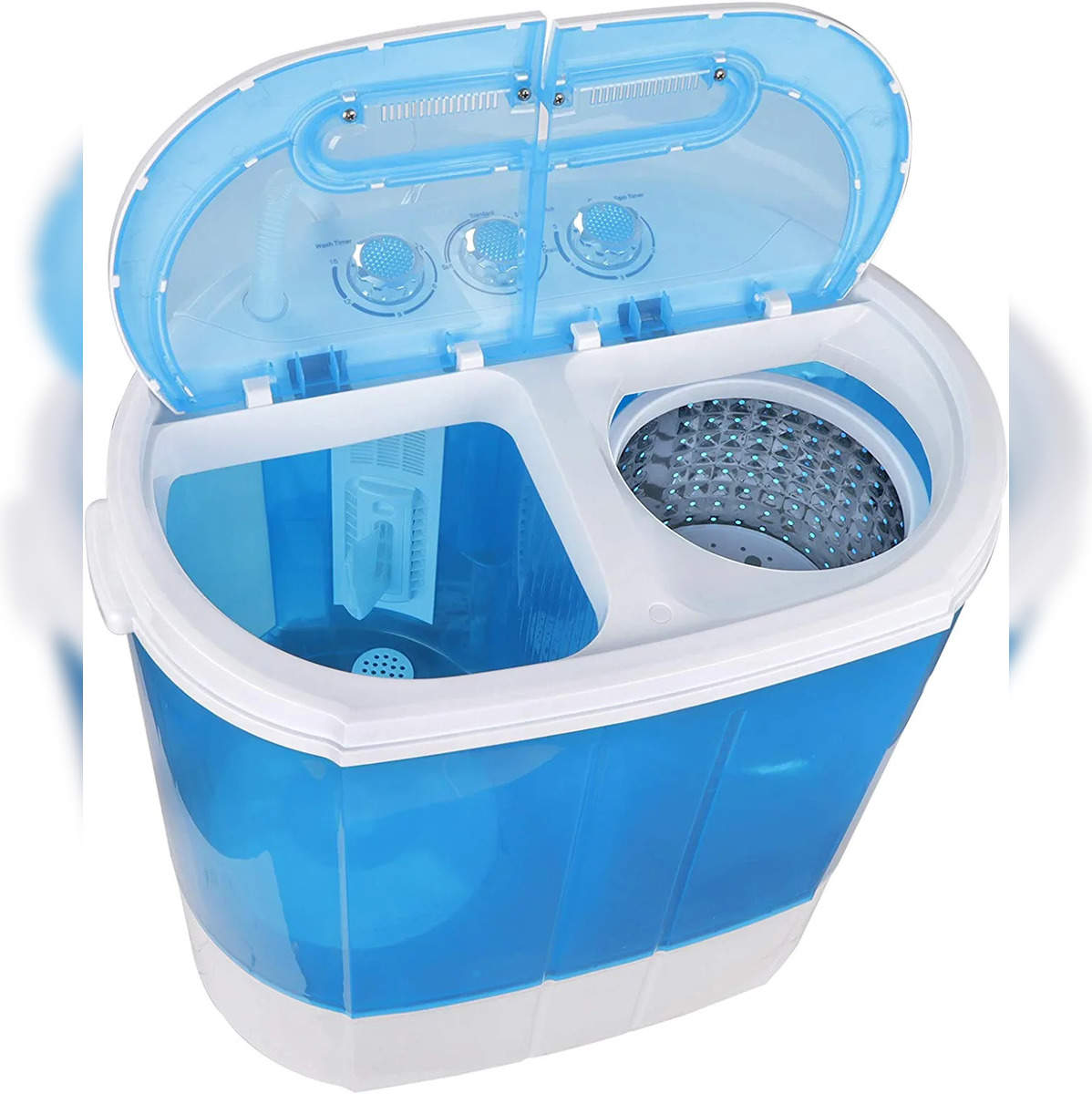 Review SUPER DEAL Compact Mini Twin Tub Washing Machine 2022 