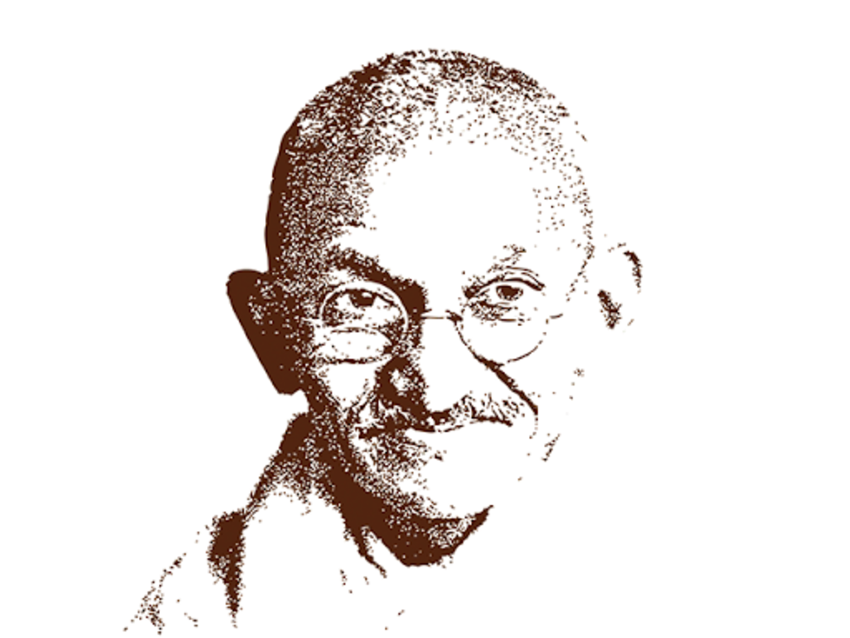 How to draw Mahatma Gandhi step by step  YouTube