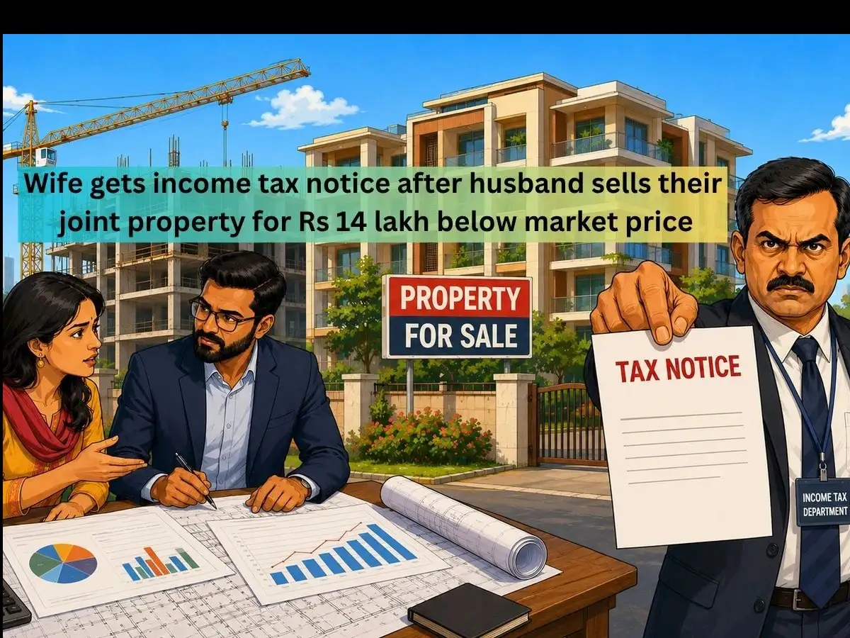 Wife gets income tax notice after husband sells joint property Rs 14 lakh below market price; she fights back and wins the case in ITAT Kolkata - The Economic Times