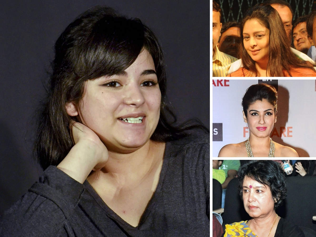 Raveena Tandon Boobs Sex - zaira wasim quits bollywood: Zaira Wasim quits Bollywood: Nagma lauds  'courageous girl'; Raveena criticises, Taslima Nasreen calls it a moronic  decision - The Economic Times