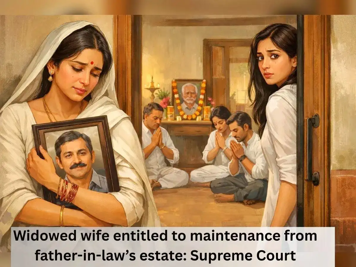 Timing of husband’s death doesn’t deny the right of maintenance: Supreme Court backs widow’s claim on income from father-in-laws’ property