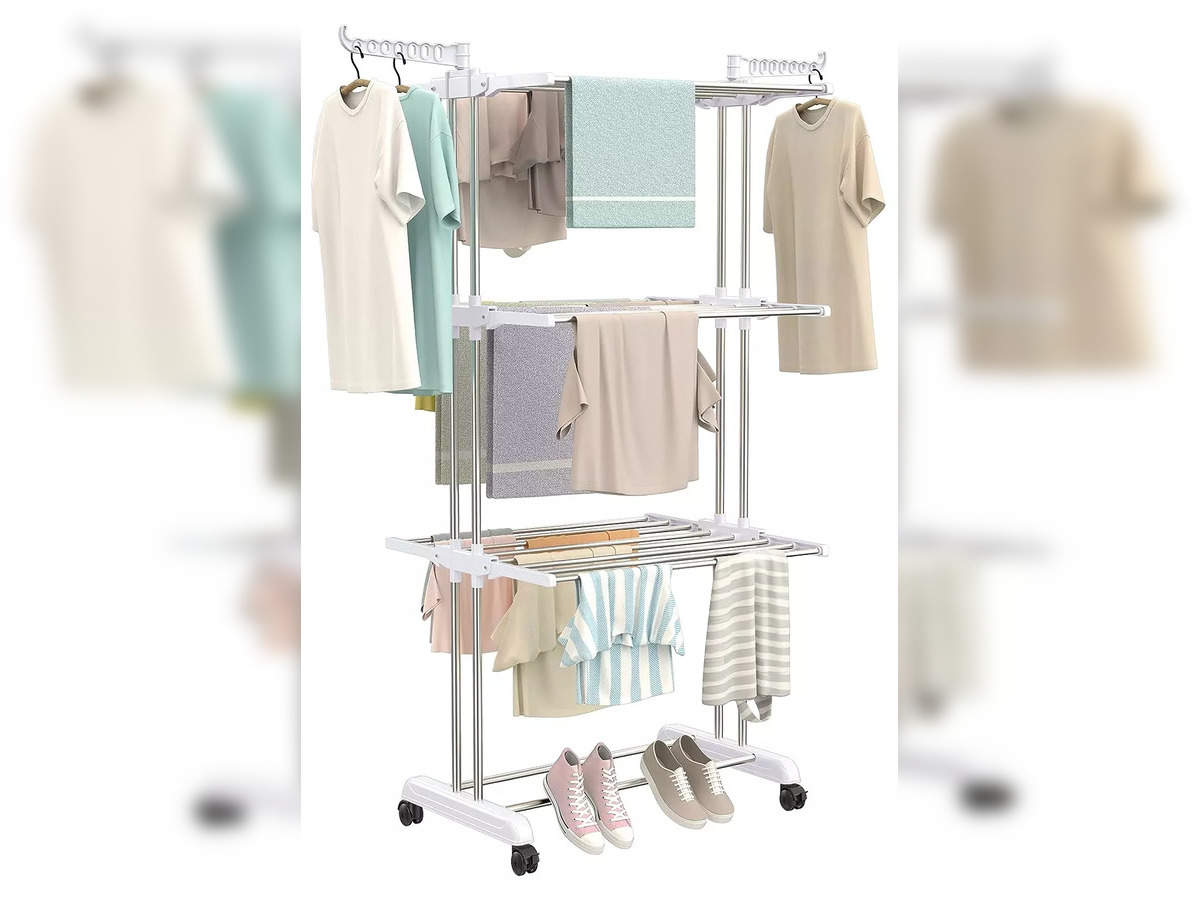 cloth drying stand: 10 Best Cloth Drying Stands; A must-have for every  household - The Economic Times