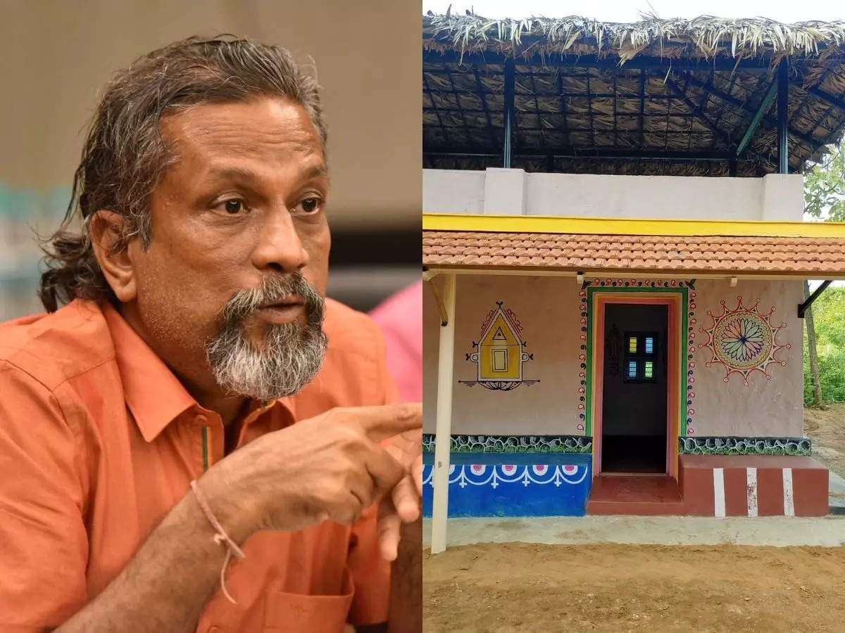 vembu: This idyllic thatched hut is actually an office. Welcome to Zoho CEO  Sridhar Vembu's eco-friendly workplace - The Economic Times