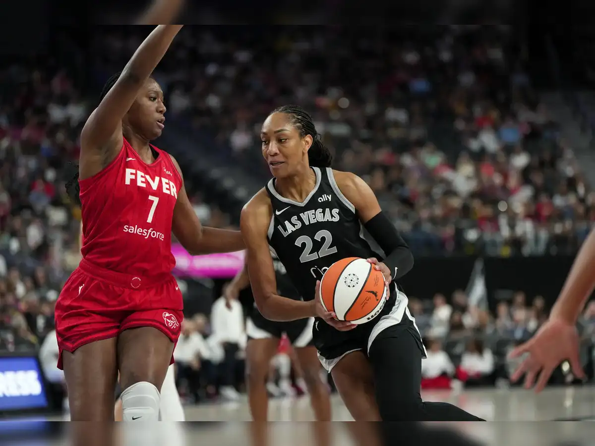 Fever vs Aces: A'ja Wilson stars in Las Vegas Aces' win over Indiana Fever  in WNBA - The Economic Times