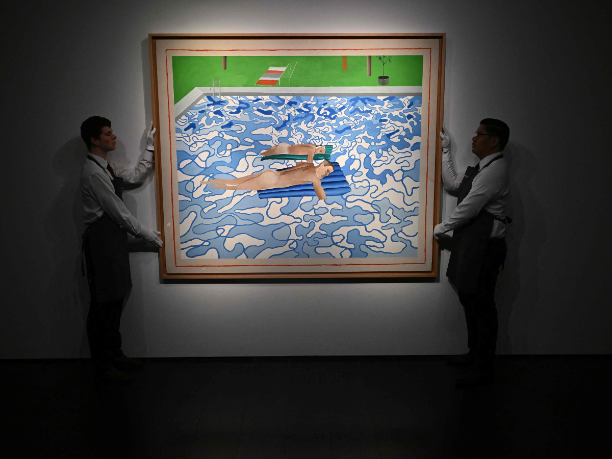 pool painting: David Hockney's rare 'California' pool painting, unseen for  40 years, heads to Christie's auction - The Economic Times