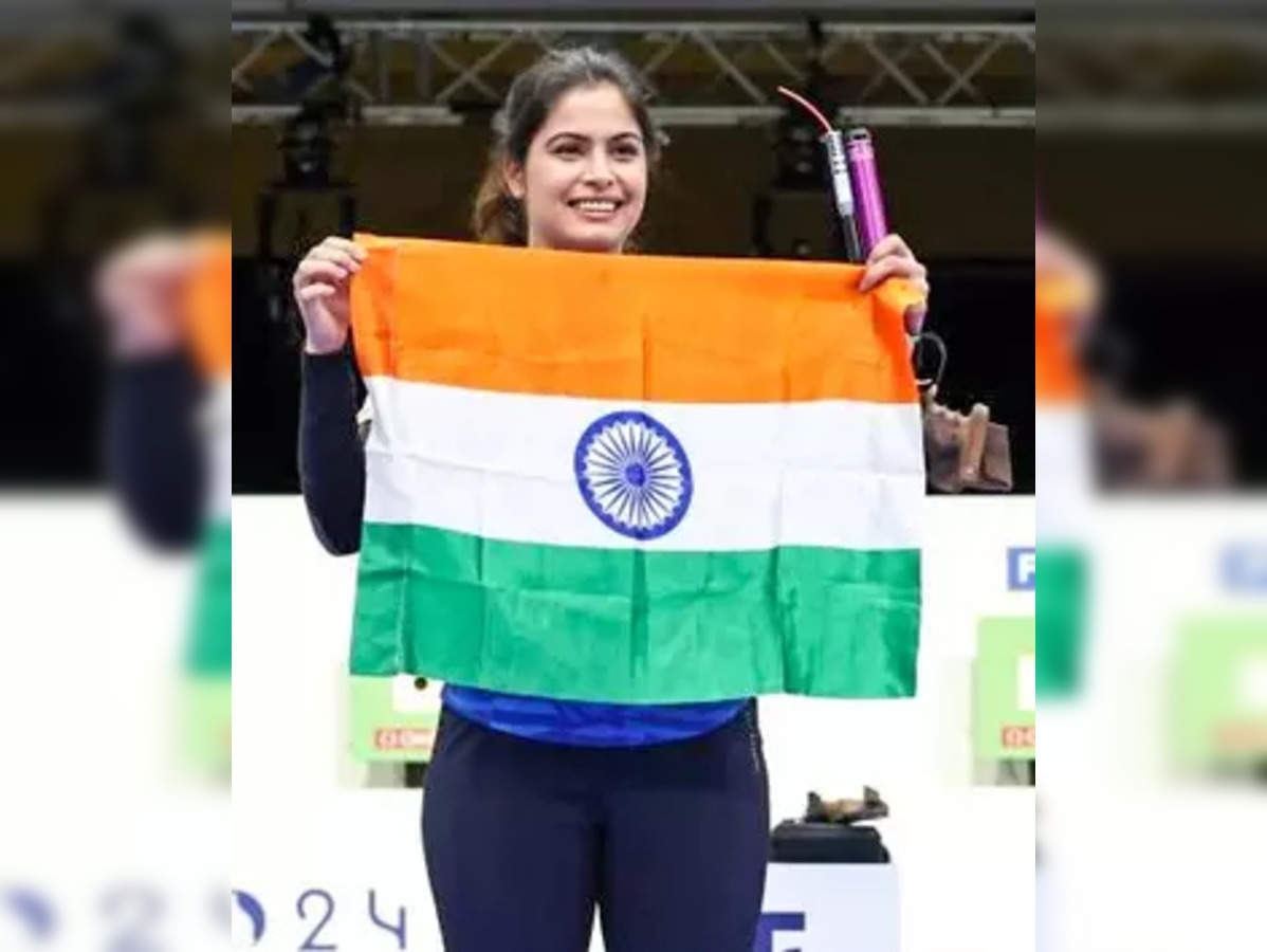 Manu Bhaker creates history as first Indian to win double Olympic shooting  medal in Paris 2024 - The Economic Times