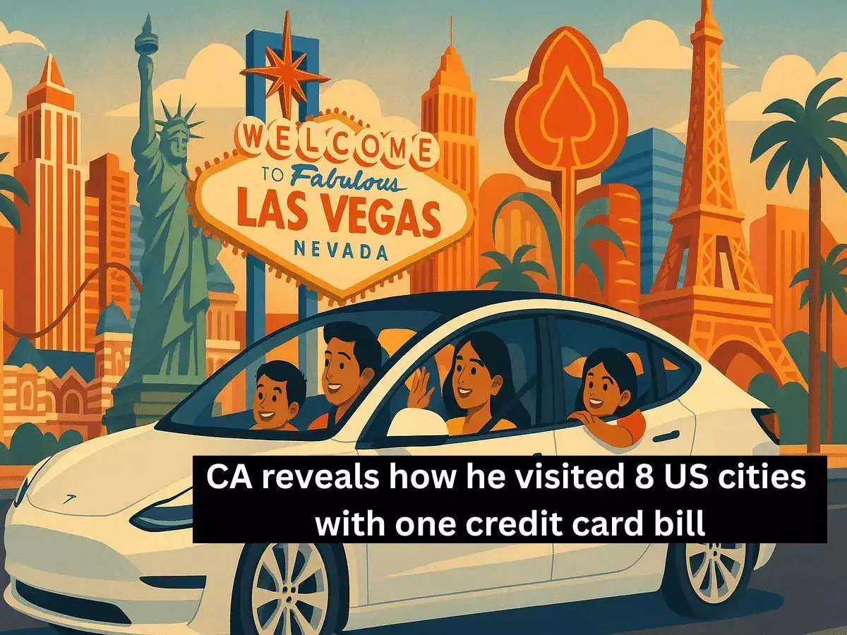 CA shares how he traveled for 22 days. 3,000 miles, eight cities, wife+two kids with just one credit card bill