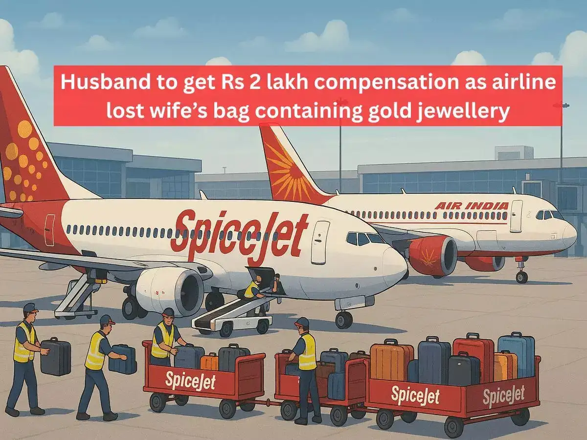 SpiceJet passenger wins Rs 2 lakh damage for airline losing check-in bag containing his wife’s gold jewellery; Know how this husband won - The Economic Times