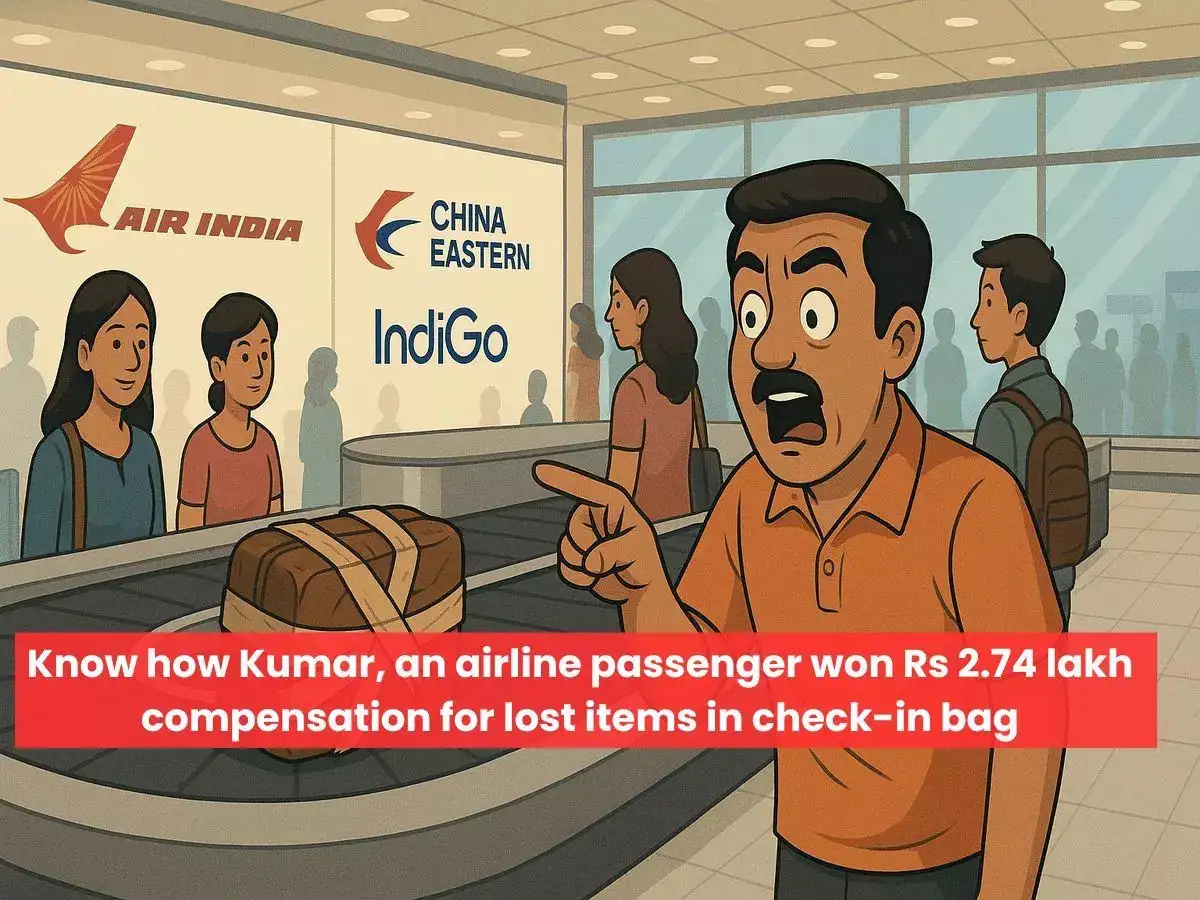 Air traveler wins Rs 2.74 lakh for lost check-in-bag
