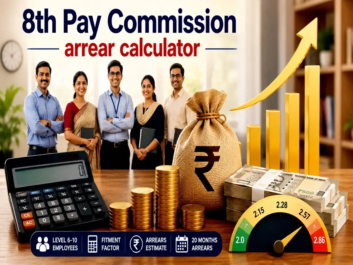 8th Pay Commission calculator: How much arrears can Level 6-10 employees get at 2.0-2.86 fitment factors - The Economic Times