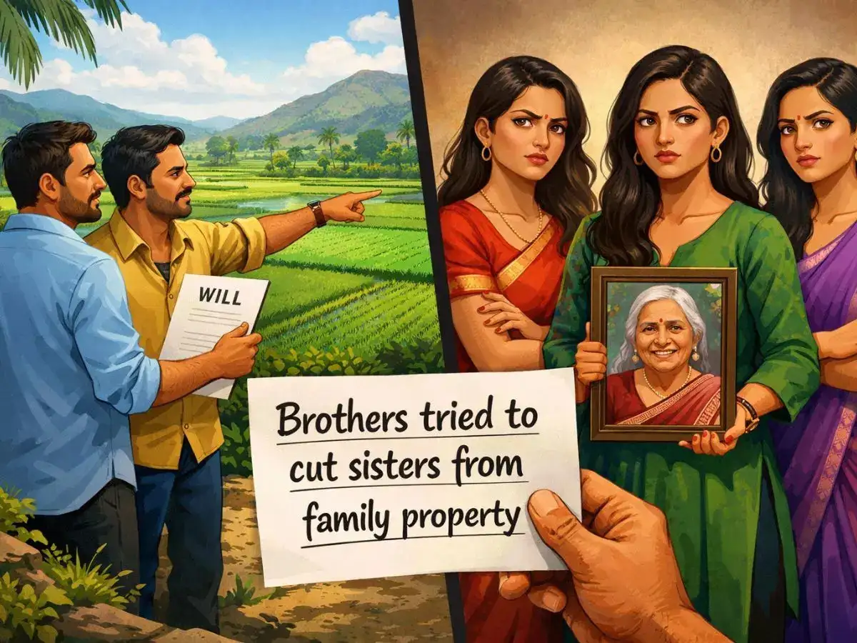 Brothers tried to cut sisters from family property