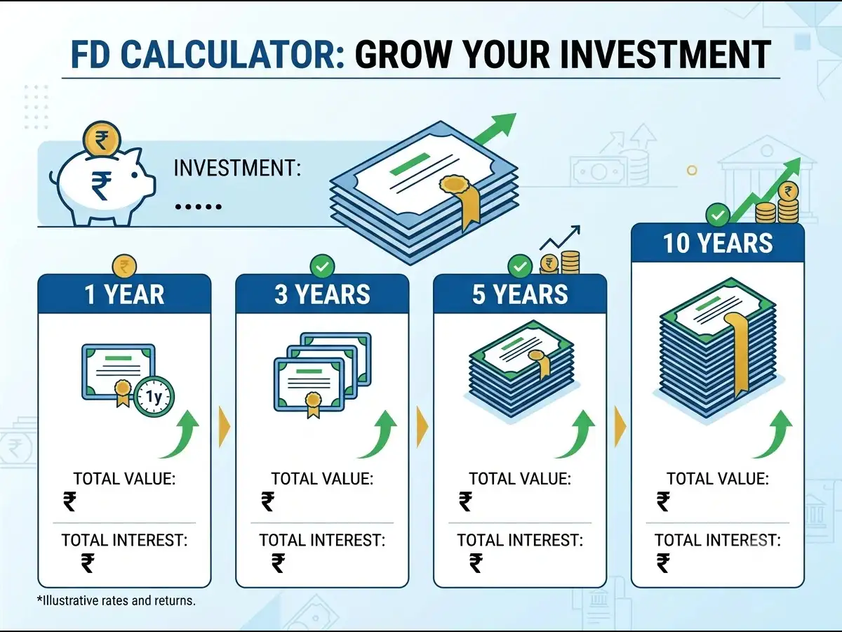 SBI FD calculator: What Rs 1 lakh investment in fixed deposit can give you in 1, 3, 5 and 10 years?