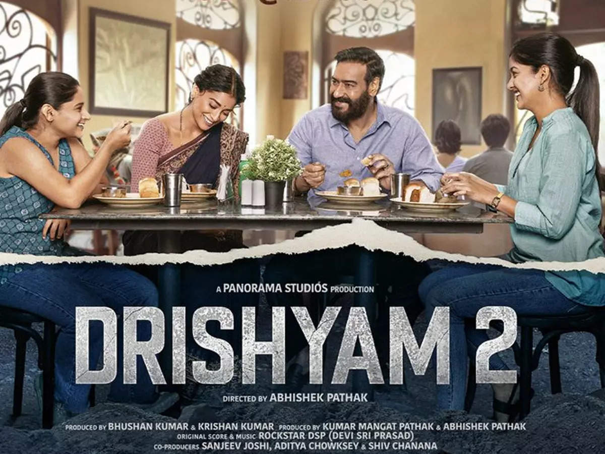 drishyam 2: Packed theatres with over 1.3L tickets sold, Ajay Devgn's 'Drishyam  2' set for a blockbuster run - The Economic Times