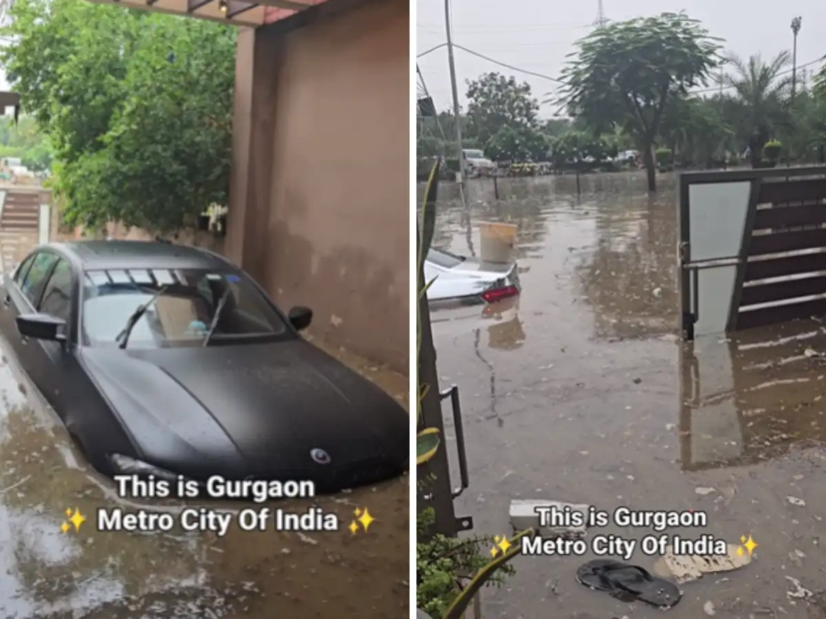 My BMW and Mercedes, gone': Gurgaon resident shares flooded car 