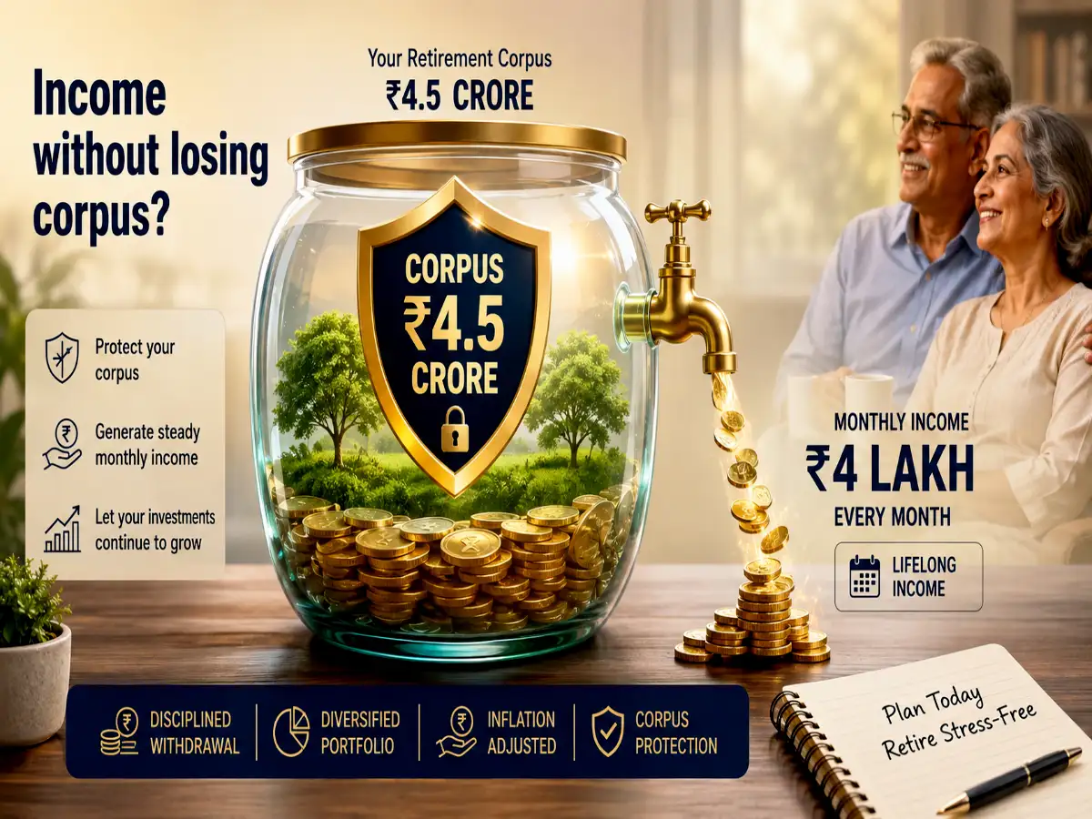 Rs 4.5 cr corpus: Can you withdraw Rs 4L/month?