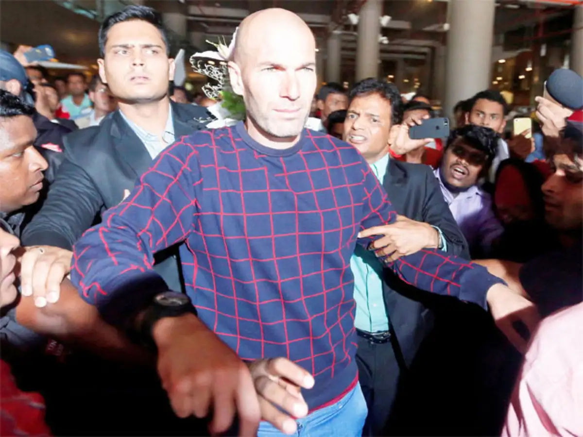 Zinedine Zidane Zinedine Zidane Is Here In India And Promises To Return The Economic Times 1998 france world cup squad zinedine zidane mbappe thierry henry home retro replica football shirt jersey soccer uefa euros championship retro classic vintage replica trikot shirt kit jersey soccer football mens men's international 2020 1998 france world cup zidane replica retro football shirt. zinedine zidane is here in india and