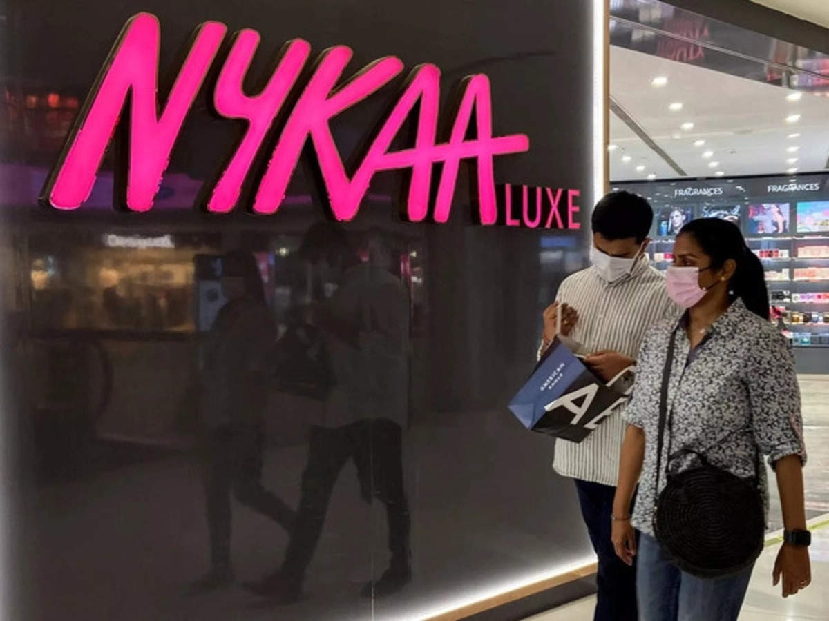 Nykaa share price: Shares of Nykaa, Delhivery and other new-age startups sink as lock-in expiry nears - The Economic Times