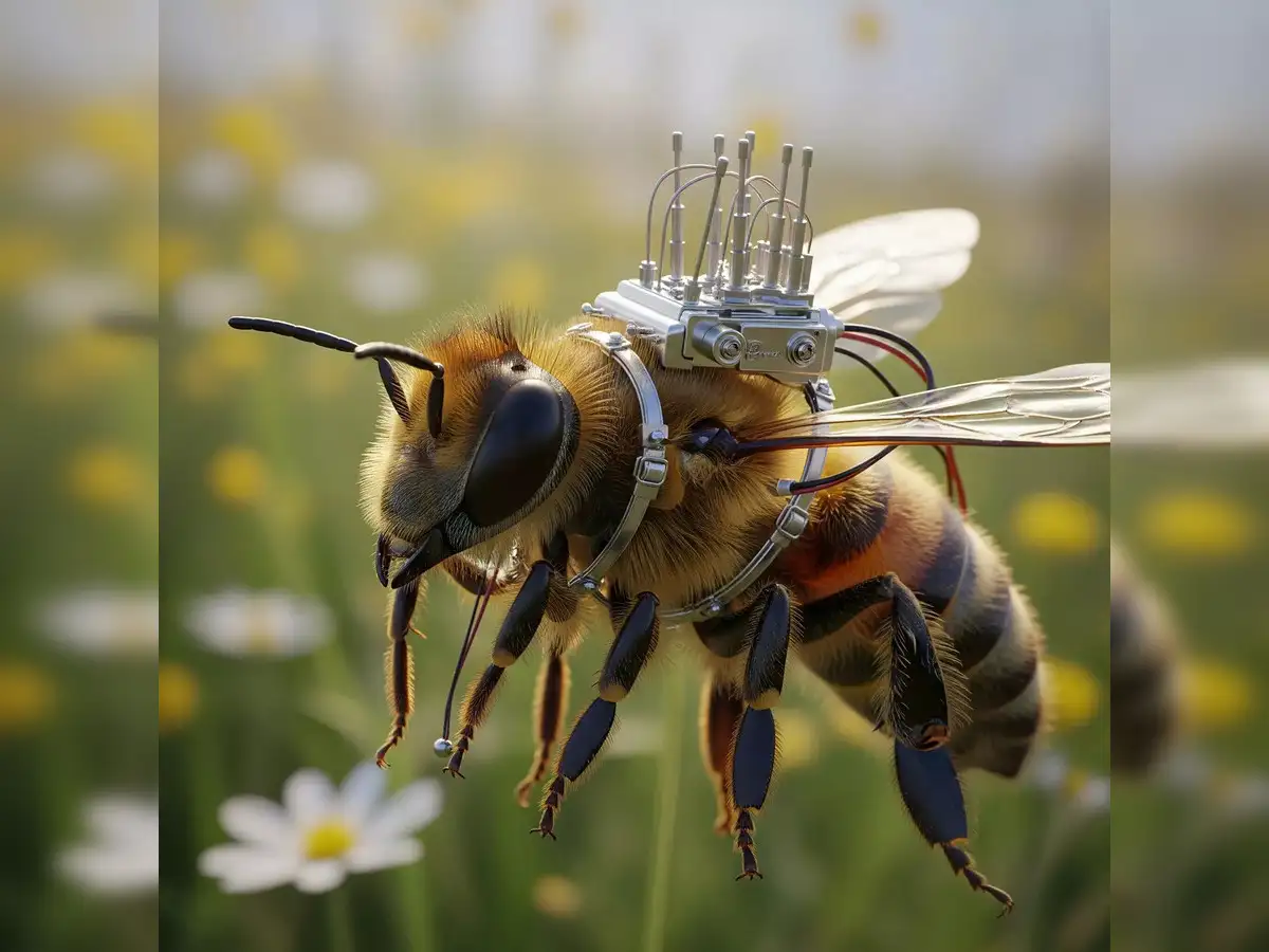 China develops 74 mg ultra-light brain controller that turns bees into tiny  soldiers - The Economic Times