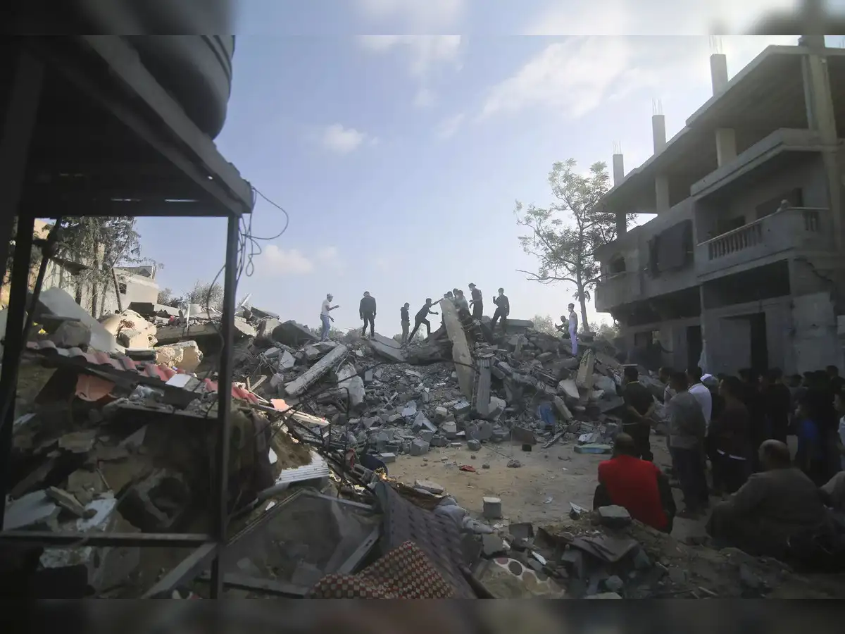 Palestinians are struggling to flee south in Gaza after Israel gives an  evacuation order - The Economic Times
