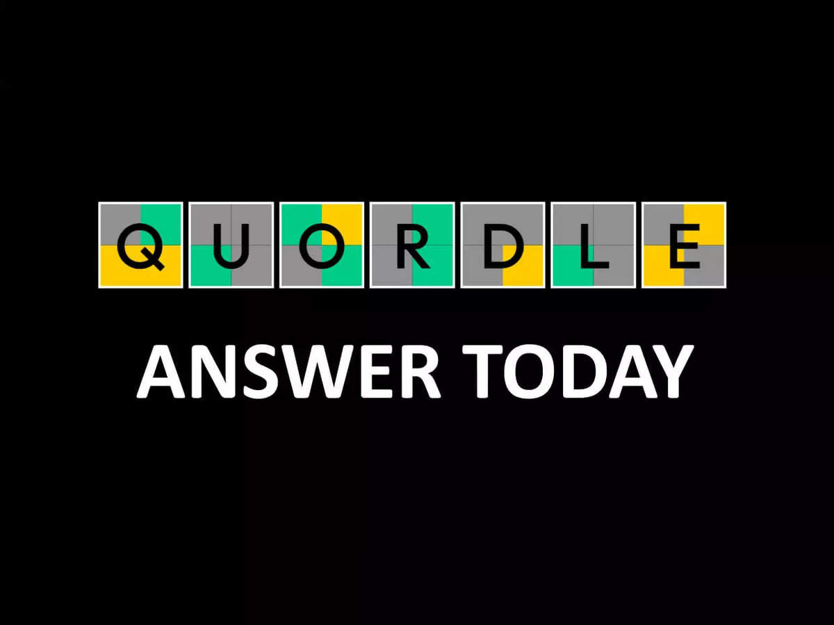 quordle game: Quordle, October 25: Clues, solutions to the four-fold puzzle  - The Economic Times
