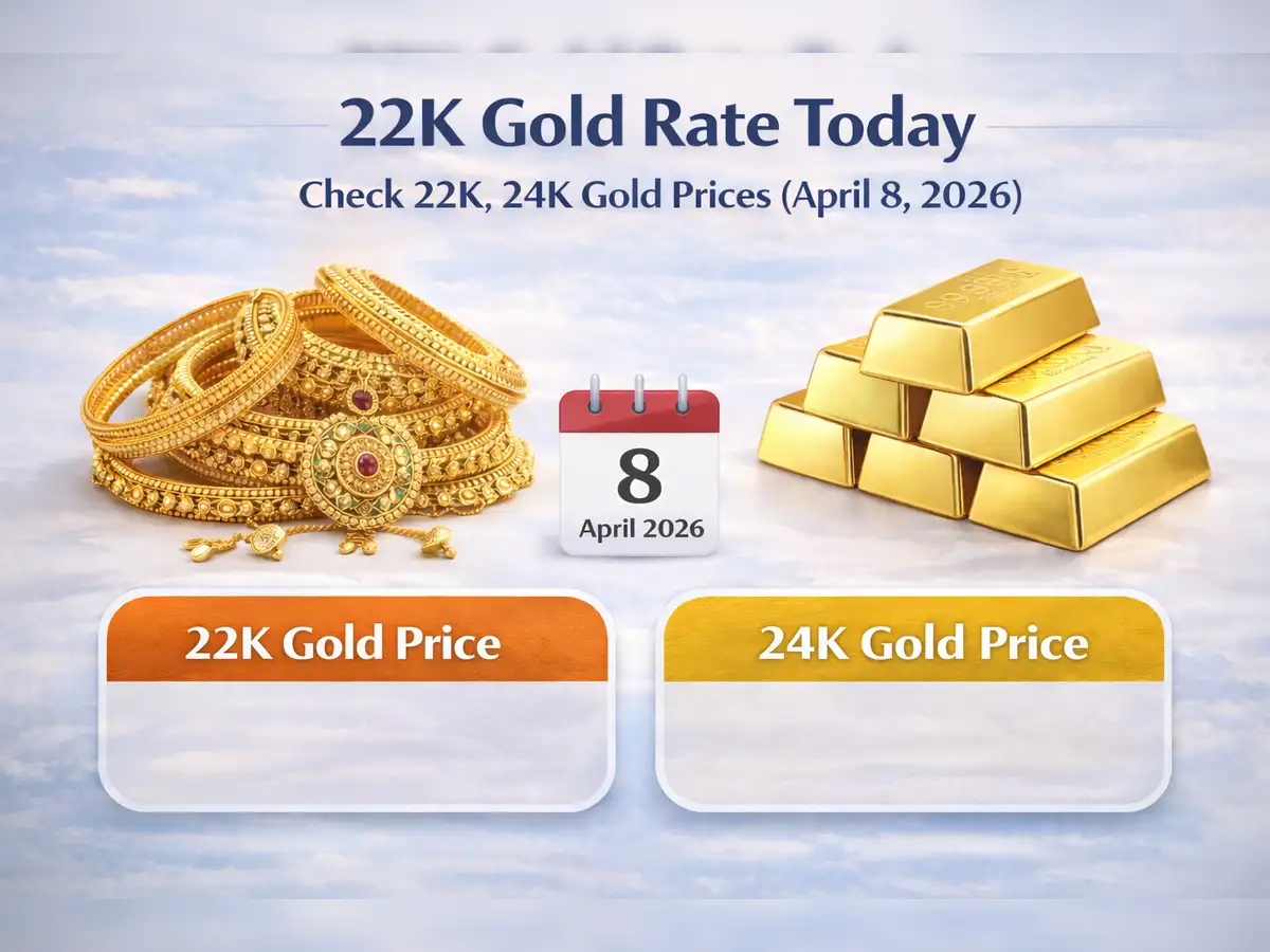 22k gold rate today: Check 22K, 24K gold prices (April 8, 2026) on Tanishq, Malabar Gold & Diamonds, Kalyan Jewellers, Joyalukkas and IBJA