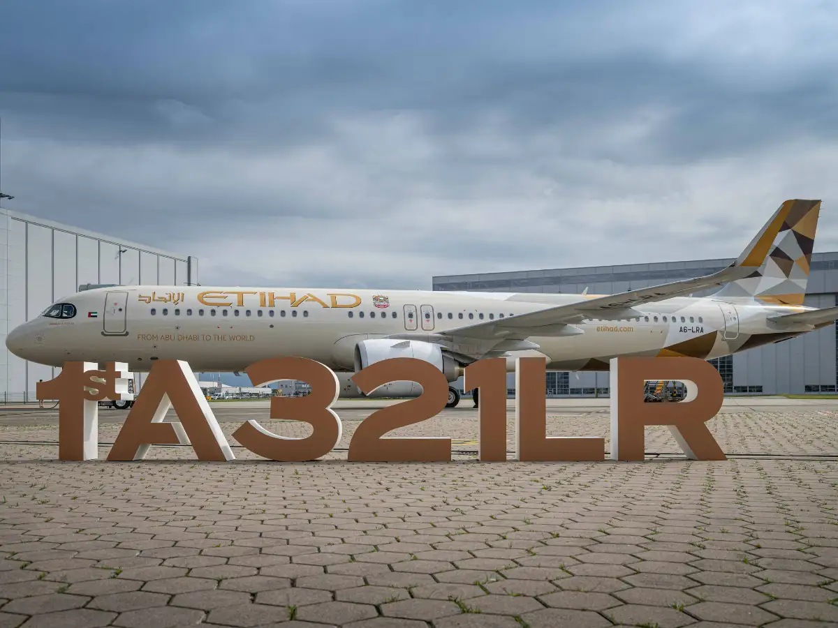Etihad Airways gets first luxurious Airbus A321LR delivery, soon to fly to  this Indian city - The Economic Times