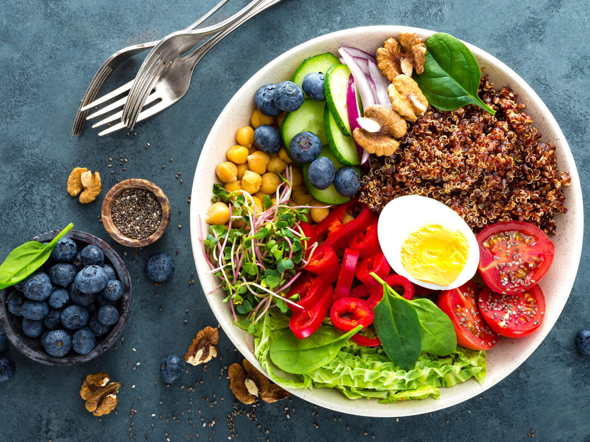 balanced diet plan: Curious what a balanced diet looks like? Eggs, fruits  and seeds can make a wholesome meal - The Economic Times
