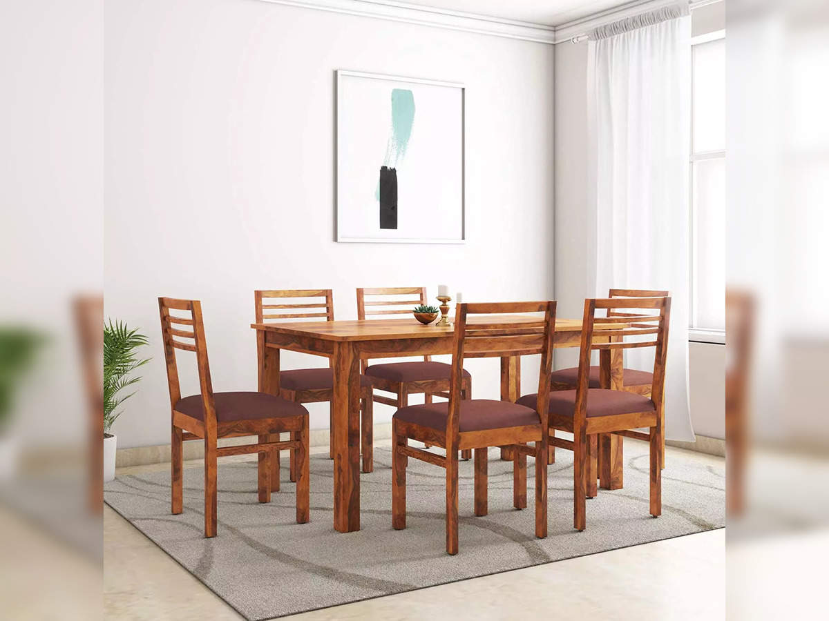 7 Best 6 Seater Wooden Dining Tables In India To Enjoy Meals With Your Family 