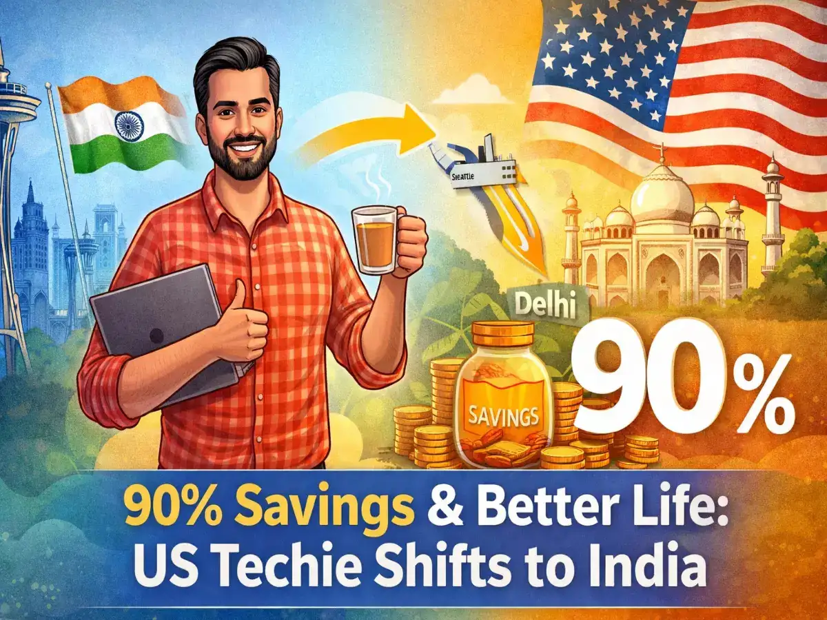 Savings rose to 90% after shifting to India: How this US-based techie's move transformed his life for better