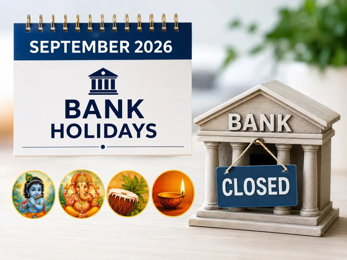 September 2026 bank holidays: Banks to remain closed for Janmashtami, Ganesh Chaturthi, Karma Puja and more; check state-wise list - The Economic Times