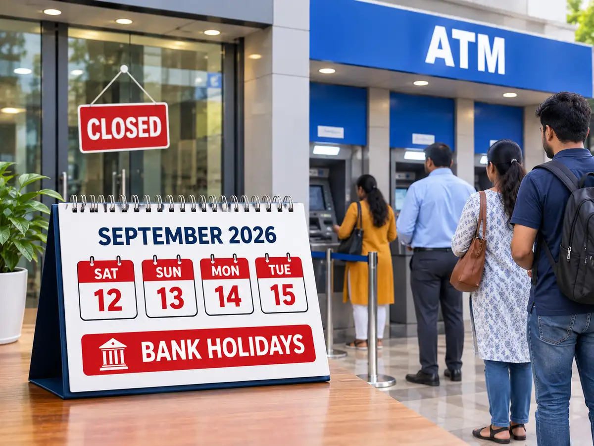 Bank holidays for 4 days from September 12, 2026: Check states where banks will remain closed