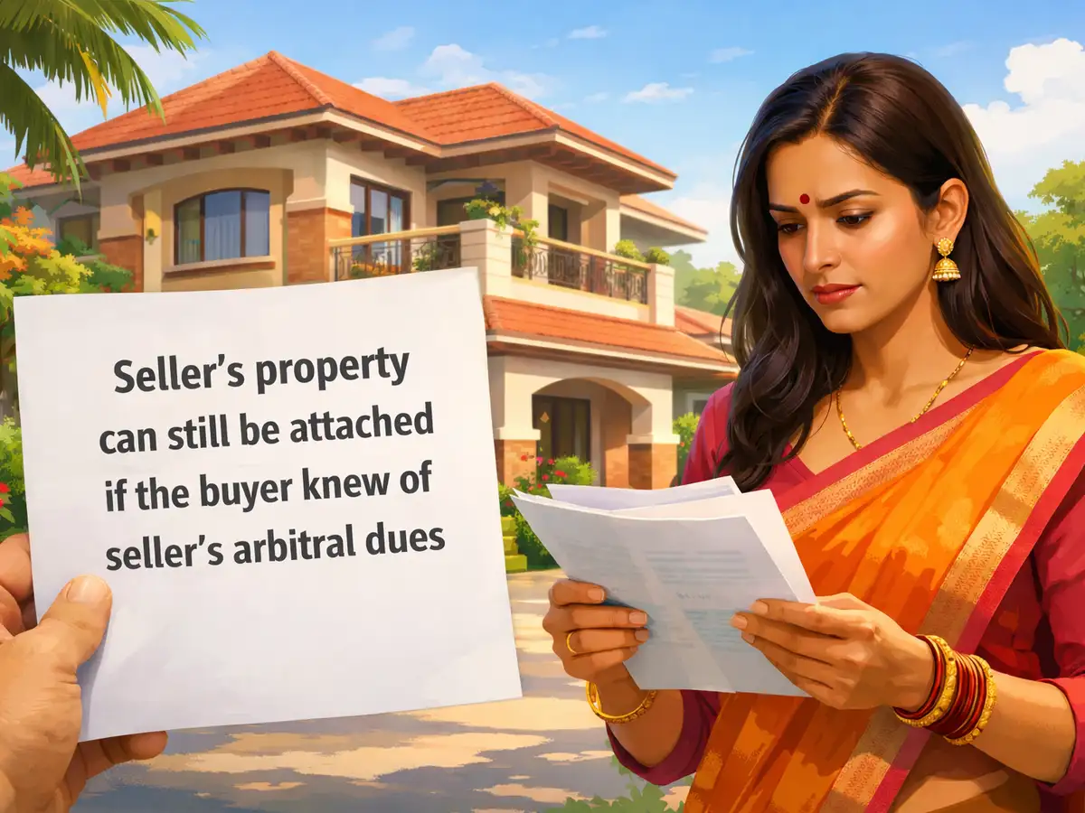 Seller's property can still be attached if the buyer knew of seller’s arbitral dues: SC rules